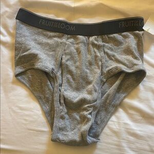 Fruit of the Loom Men's Classic Gray Briefs